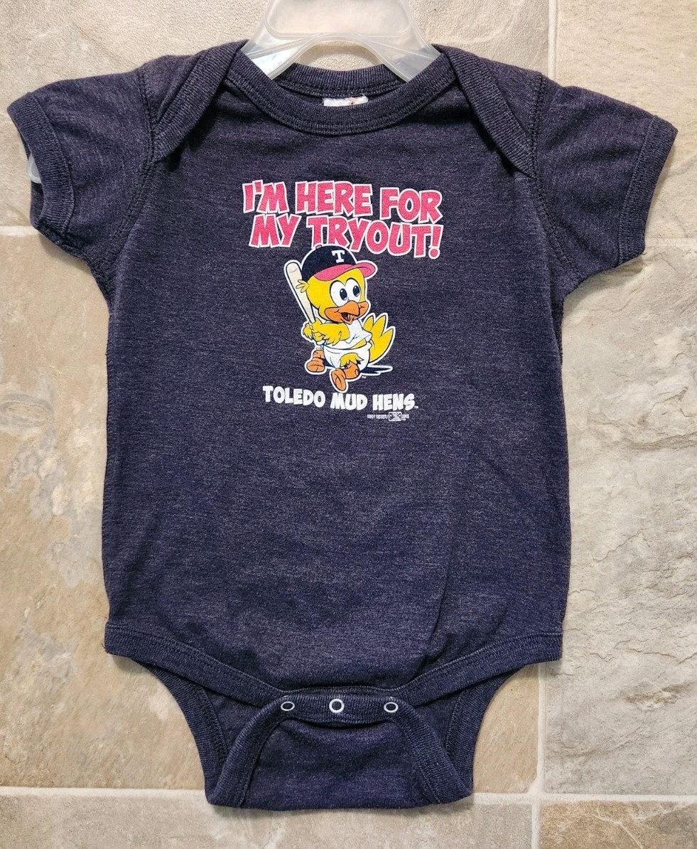 Toledo Mud Hens One Piece Baby Size 12 Months