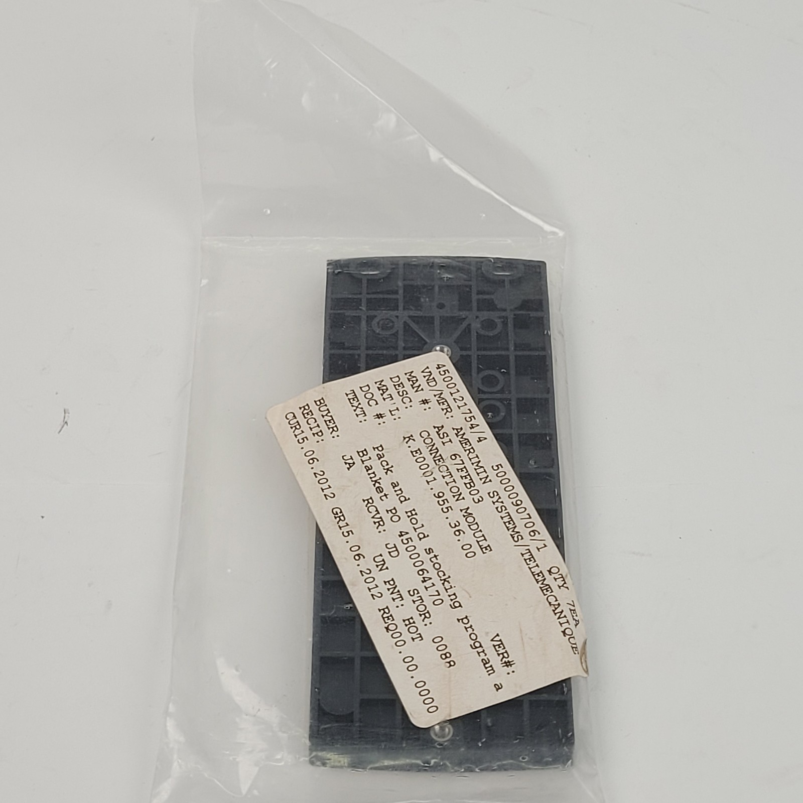 Schneider ASI67FFB03 AS-Interface Flat 60mm Connecting Base - NEW