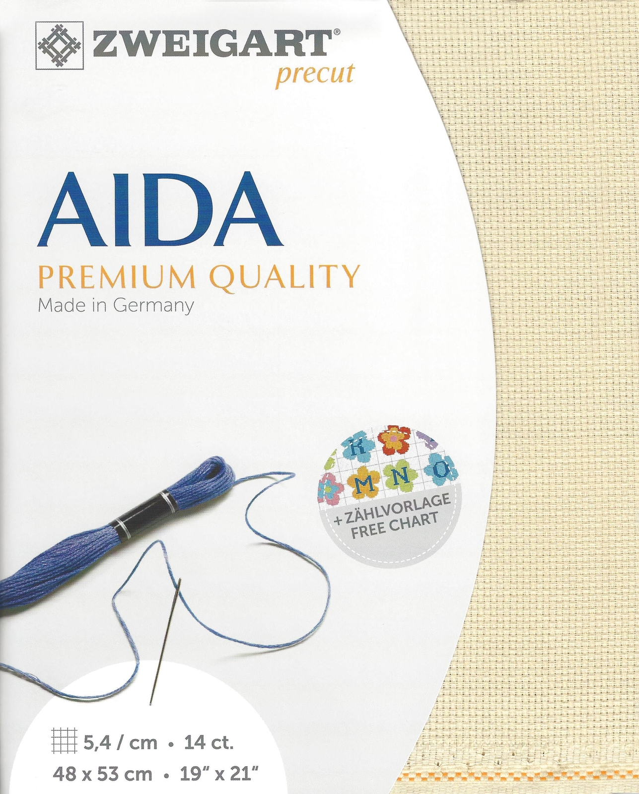 Precut Zweigart Stern-Aida 14 count Patinum 3706/770