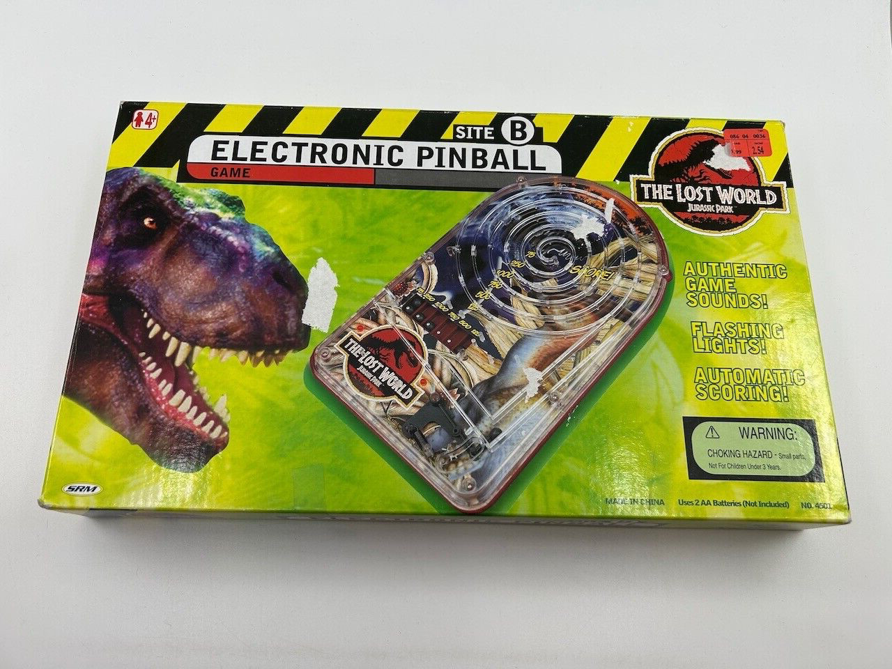 Vintage Jurassic Park The Lost World Electronic Pinball Machine.   NEW.    1997