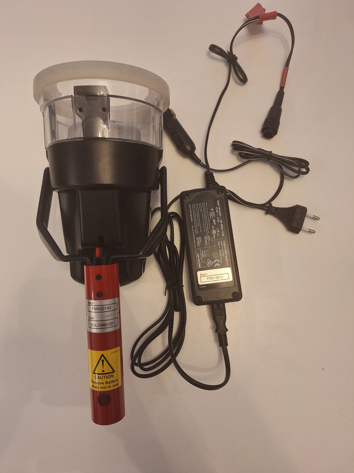 SOLO 460-001 CORDLESS HEAT DETECTOR TESTER WITH CHARGER NO BATTERY