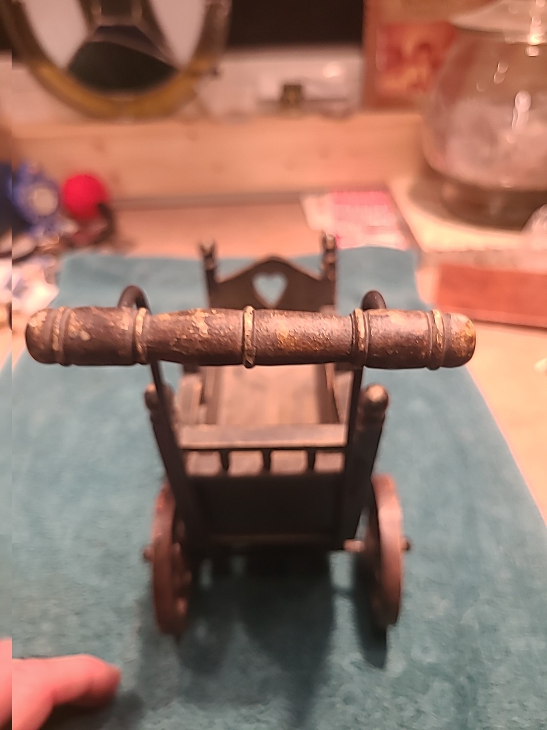 8" Wooden Baby Stroller