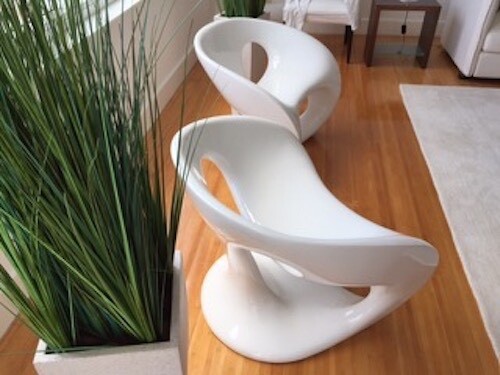 Designer Chair's set of 2 by Georgio Gurioli of Italy $2950