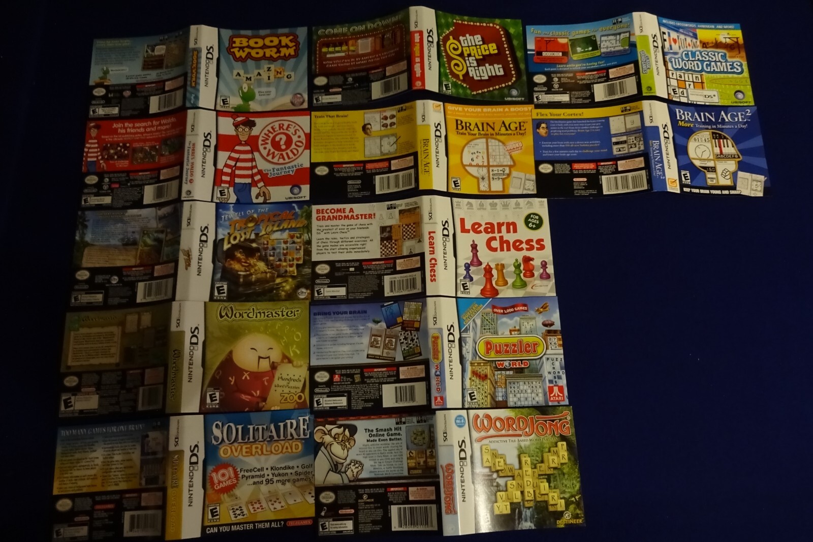 Nintendo DS Original Art Covers For Game Cases