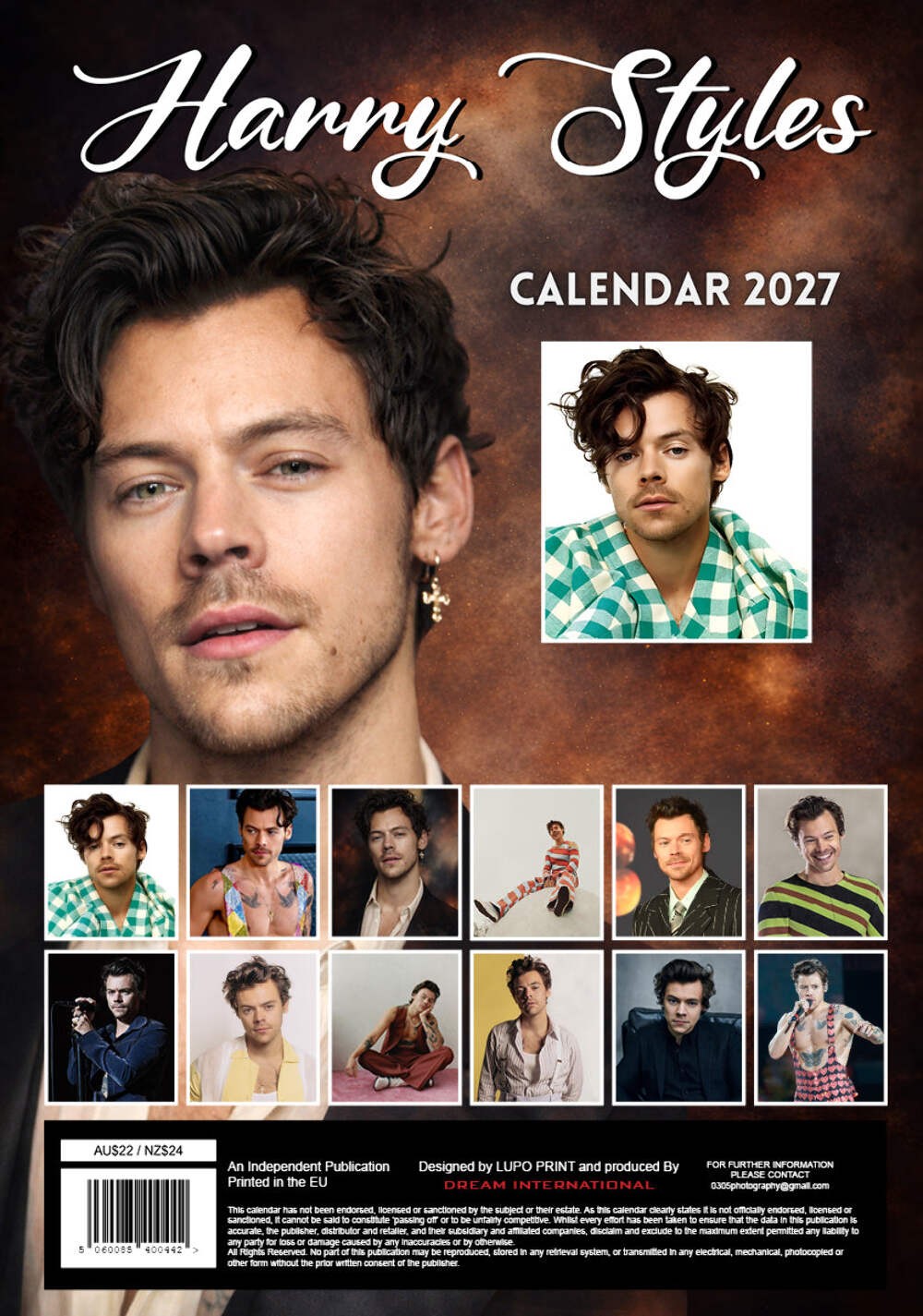 2027 Harry Styles - A3 Wall Calendar