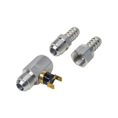 Derale 15721 180 Deg.F In-Line Remote Cooler Fan Control Thermostat -8AN Inlets