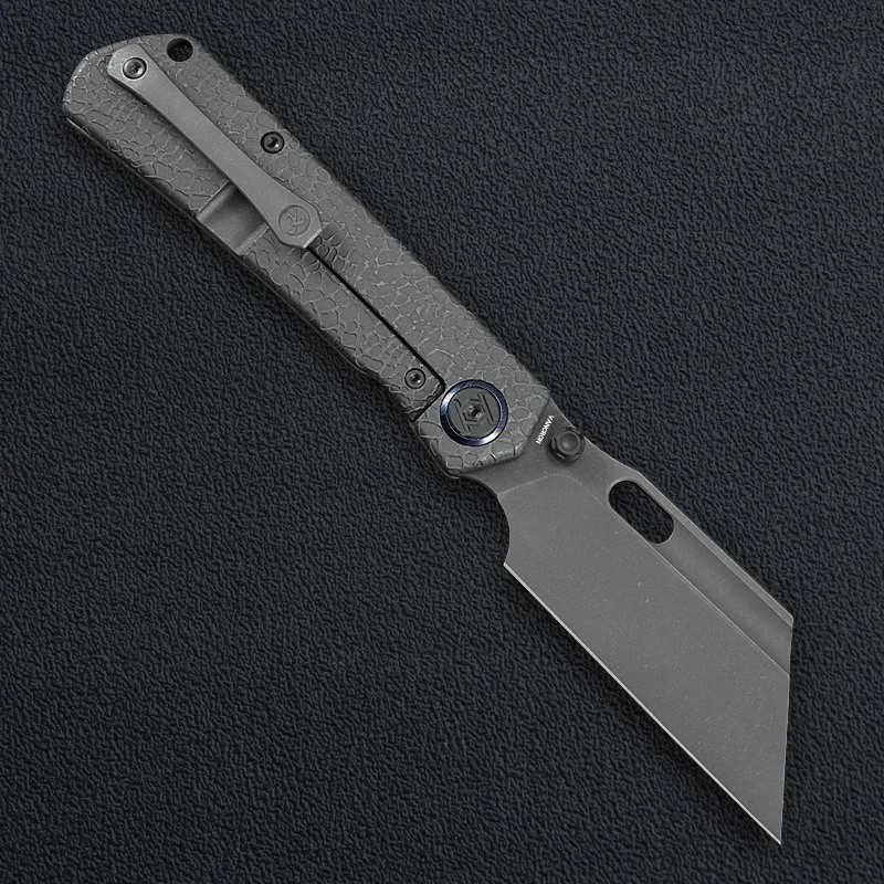 Kunwu Knives Cochise Folding Knife 3.5" VANCRON Steel Blade Titanium Handle