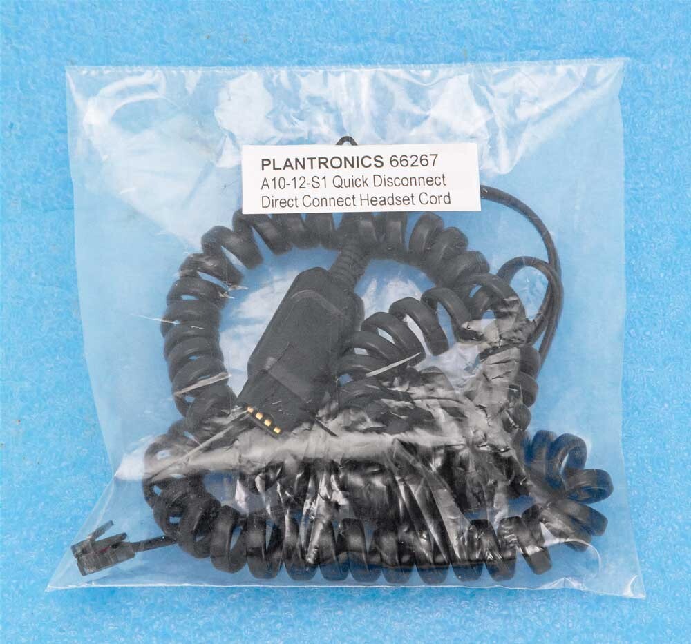 Plantronics A10-12-S1 Direct Connect Headset Adapter Cable, excellent condition