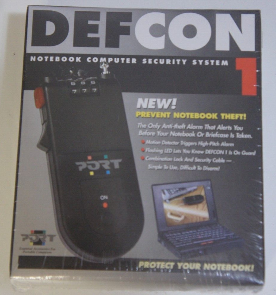 DEFCON 1 Notebook Computer Security System NEW SEALED