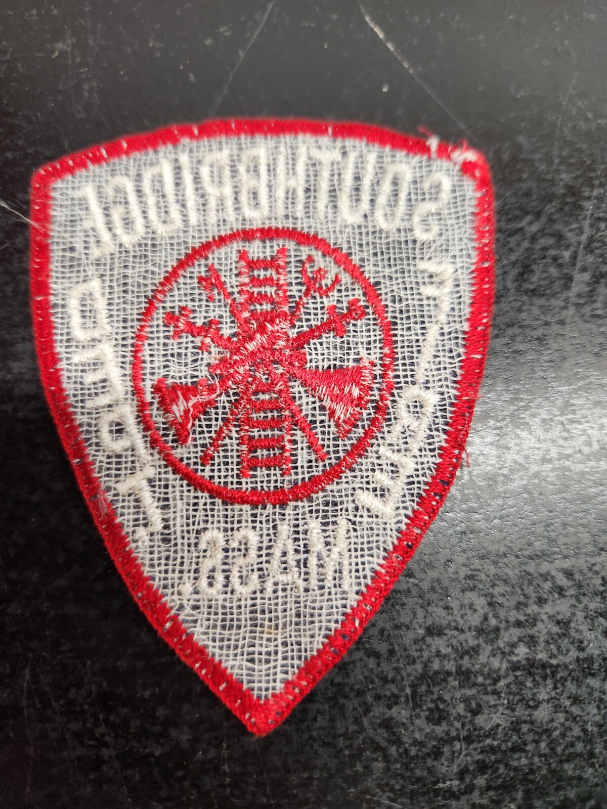 Vintage Southbridge Massachusetts Fire Department Patch
