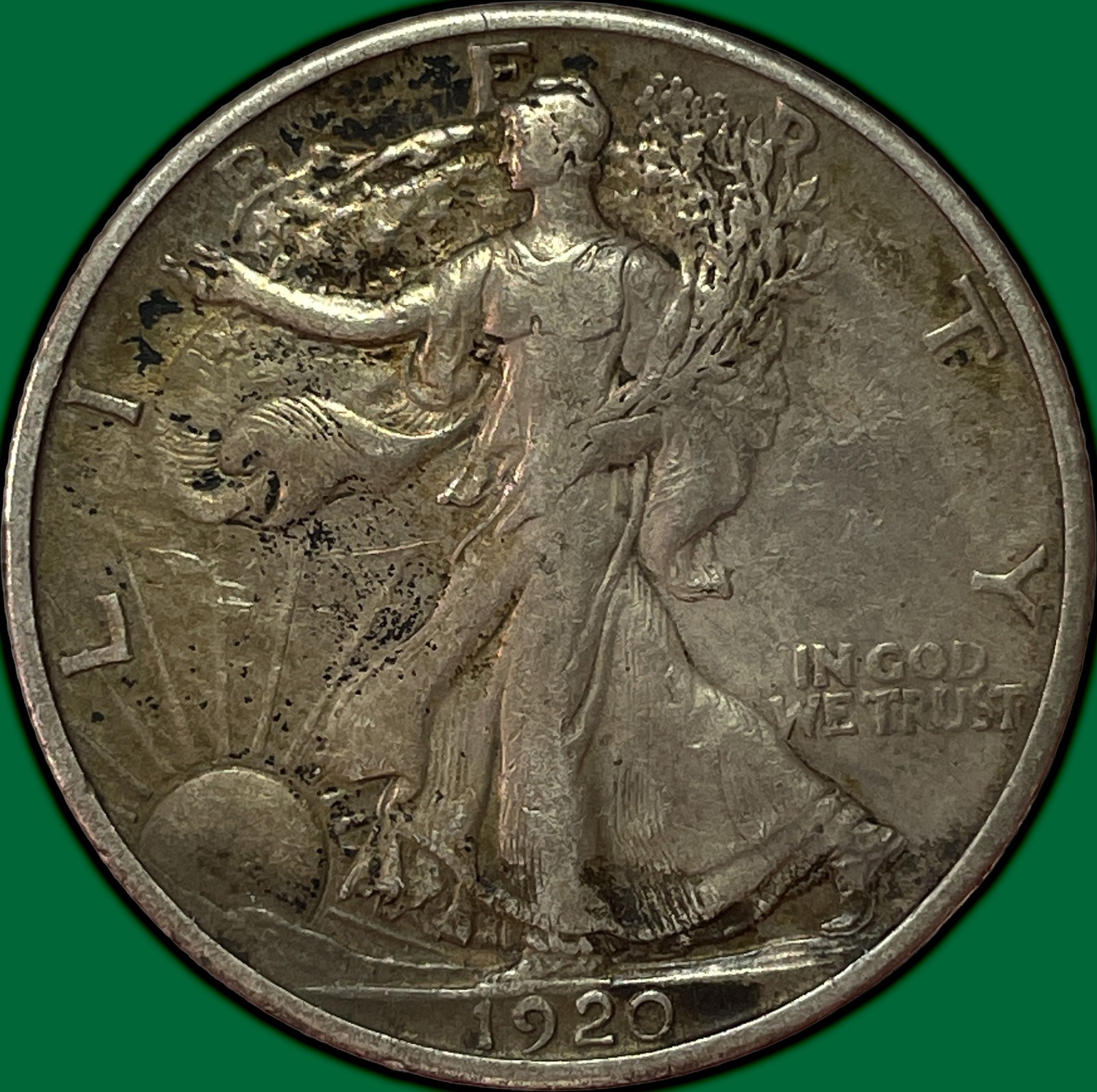 1920-D Walking Liberty Half Dollar Choice Extremely Fine XF+ Coin #35238