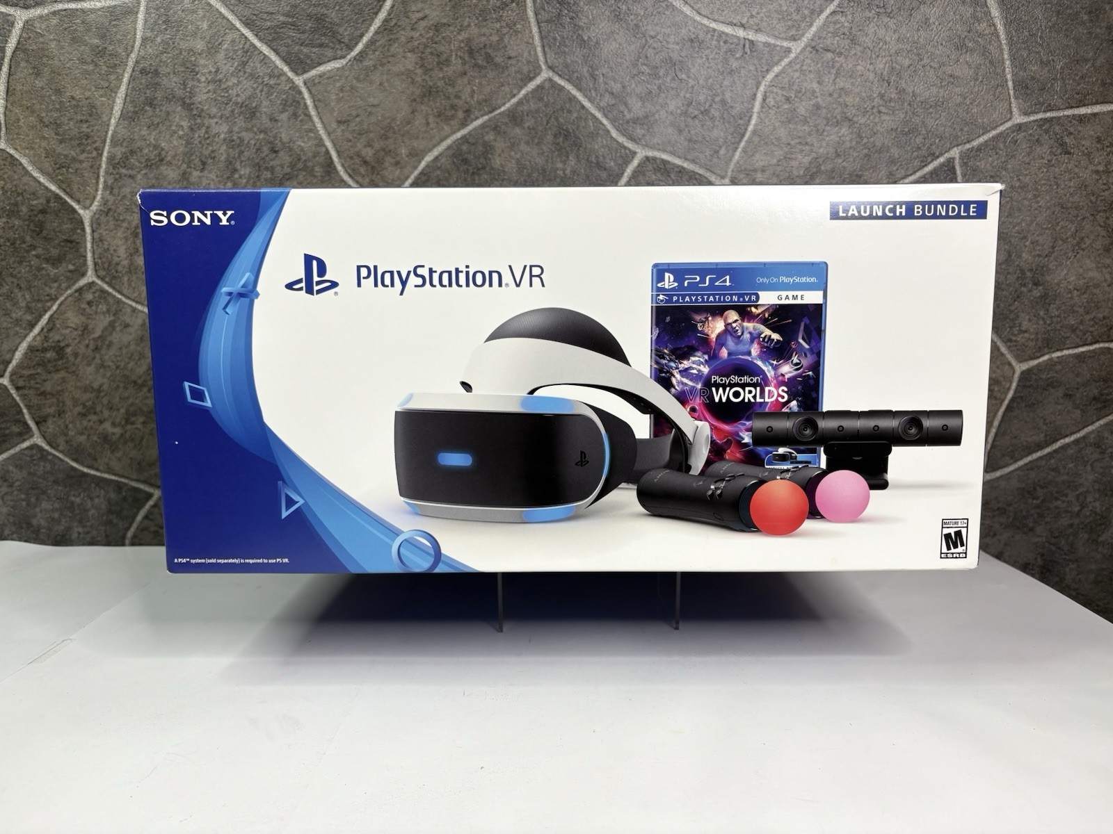 Sony PlayStation VR PS4 Launch Bundle w/ PlayStation VR Worlds
