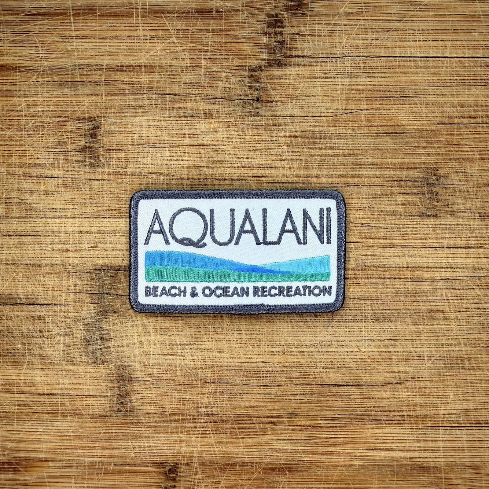 Embroidered Patch Aqualani Beach & Ocean Recreation Hawaii Maui 3.5x2in
