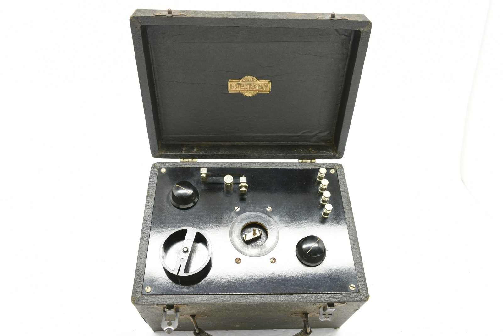 Vintage Instructograph Morse Code CW Trainer Machine + Box HAM