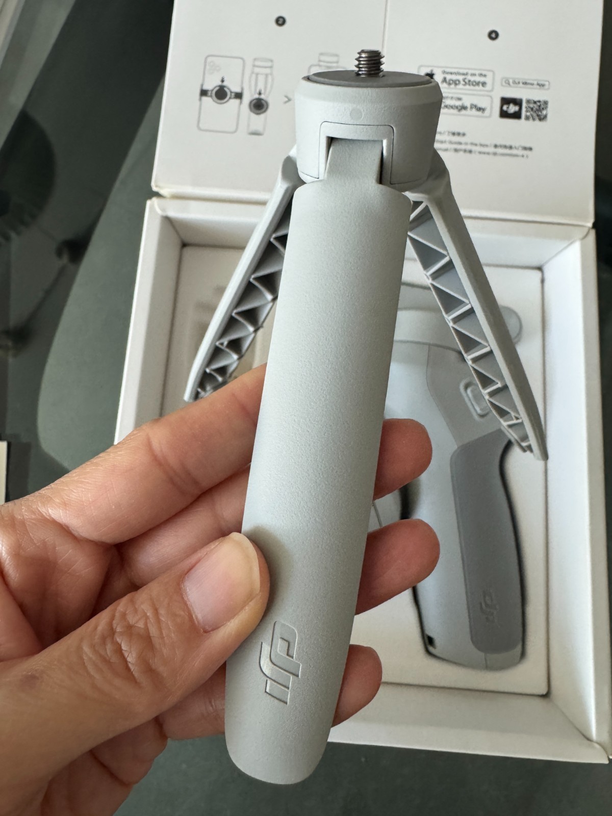DJI OM 4 smartphone gimbal stabilizer kit.