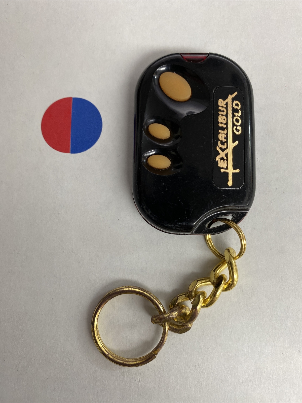 VERY RARE EXCALIBUR GOLD 3-BUTTON REMOTE TRANSMITTER FOB L2MAL41T - TESTED
