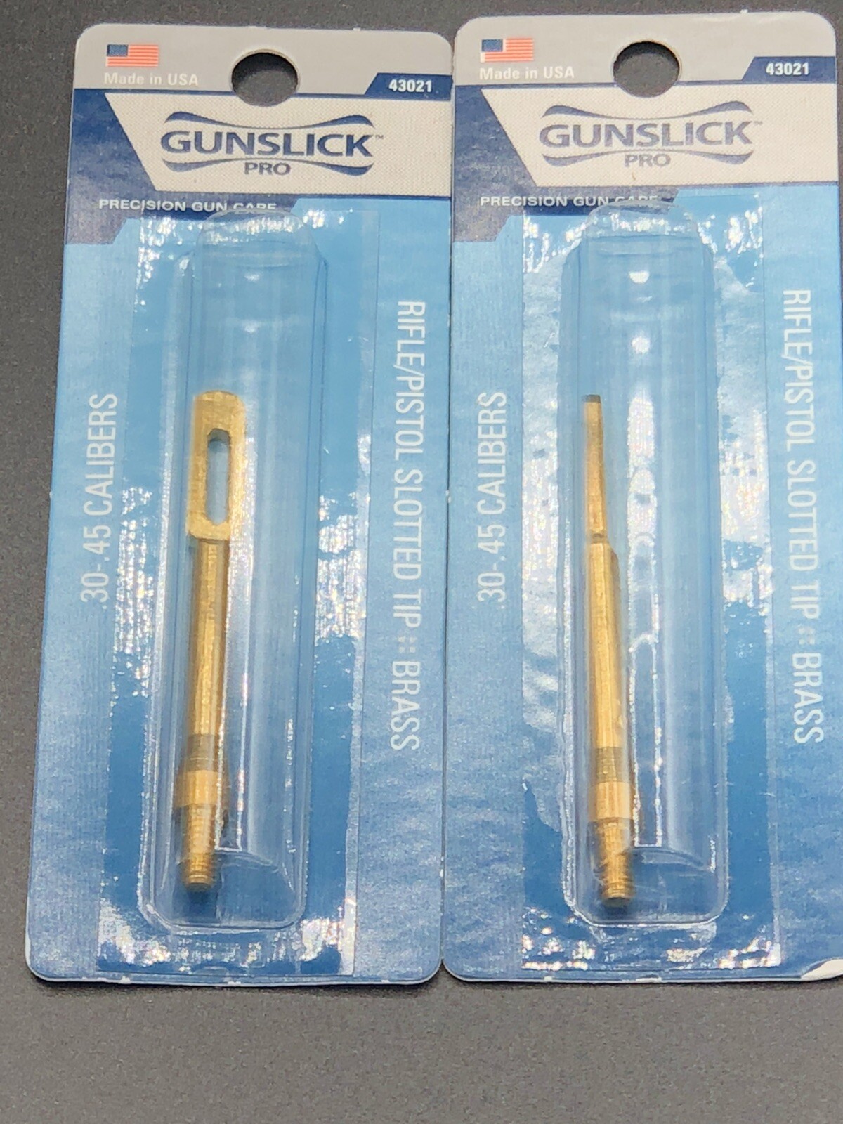 Gunslick Rifle/Pistol Slotted Tip Brass .30-.45 Calibers 43021 - Lot of 2
