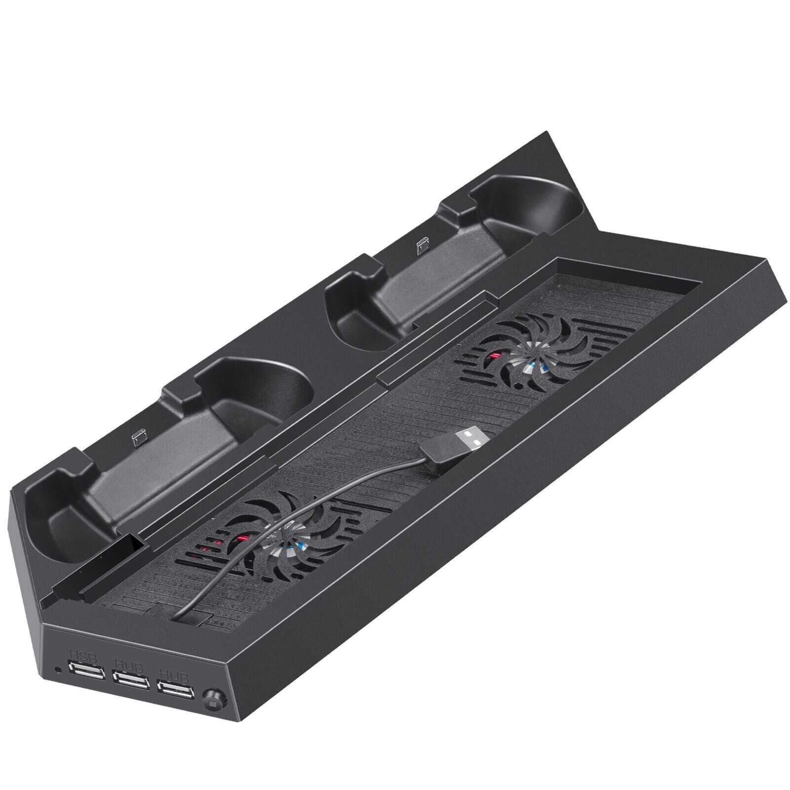 PS4 Cooling Station Vertical Stand 2 Controller Charging Dock For PlayStation 4