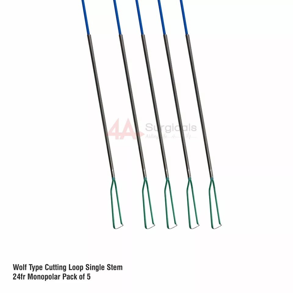 4A WOLF TYPE CUTTING LOOP SINGLE STEM 24Fr MONOPOLAR PACK OF 10