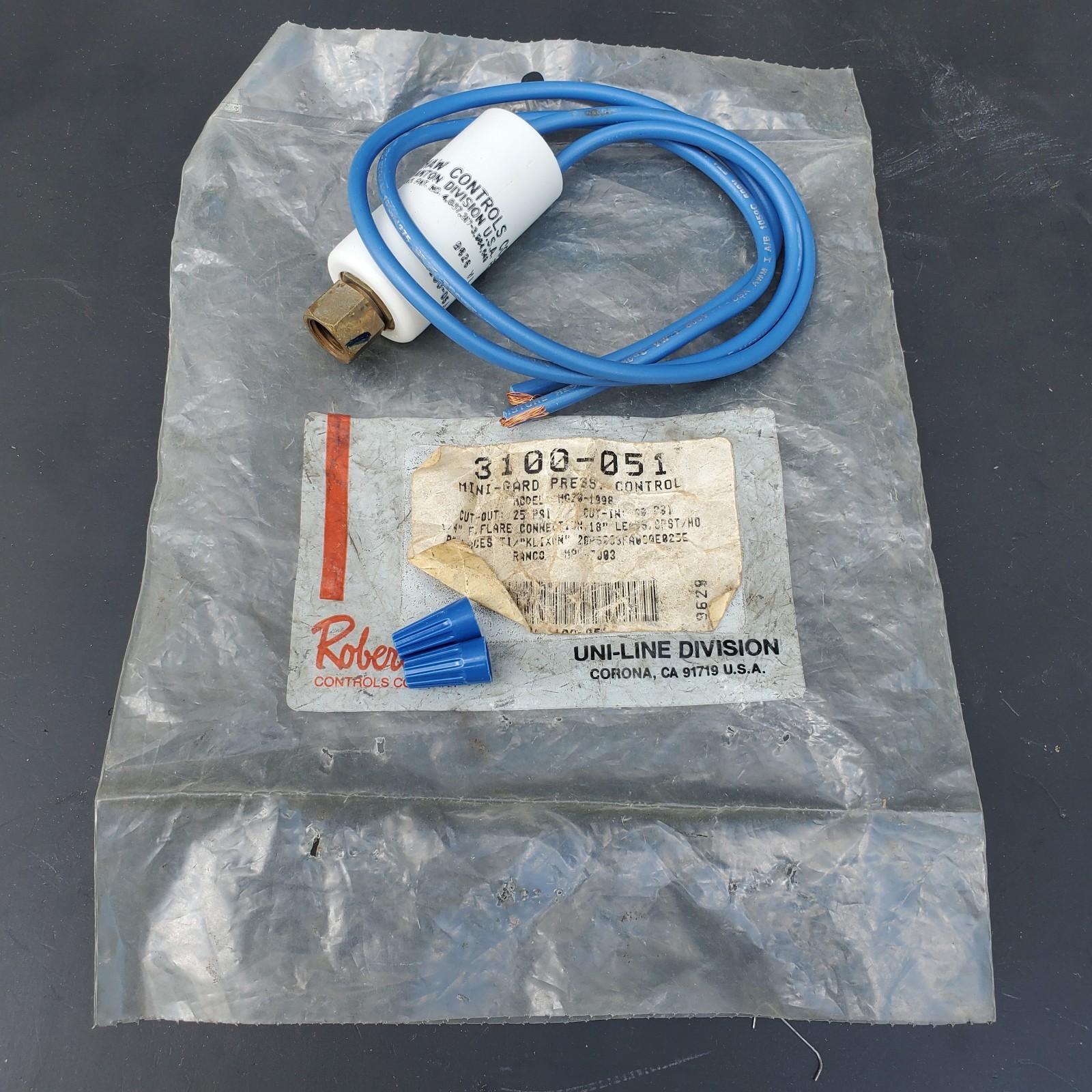 Robertshaw 3100-051  Mini-Gard Pressure Control