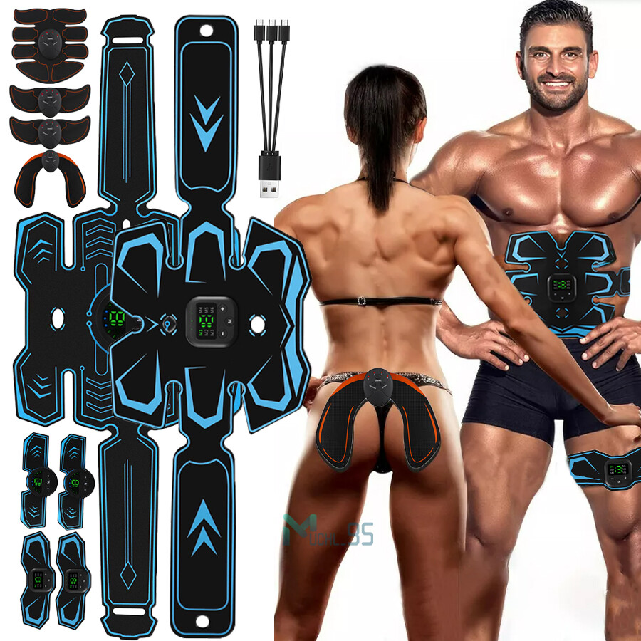 EMS Abdominal Toning Belt ABS Stimulator Muscle Toner Ab Machine Fitness Workout