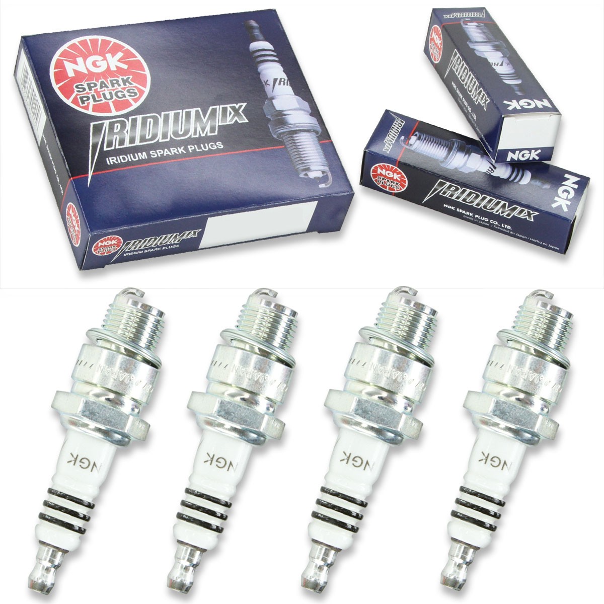 4pcs 1977 KTM ISDT ENDURO NGK Iridium IX Spark Plugs 125 Kit Set Engine mg
