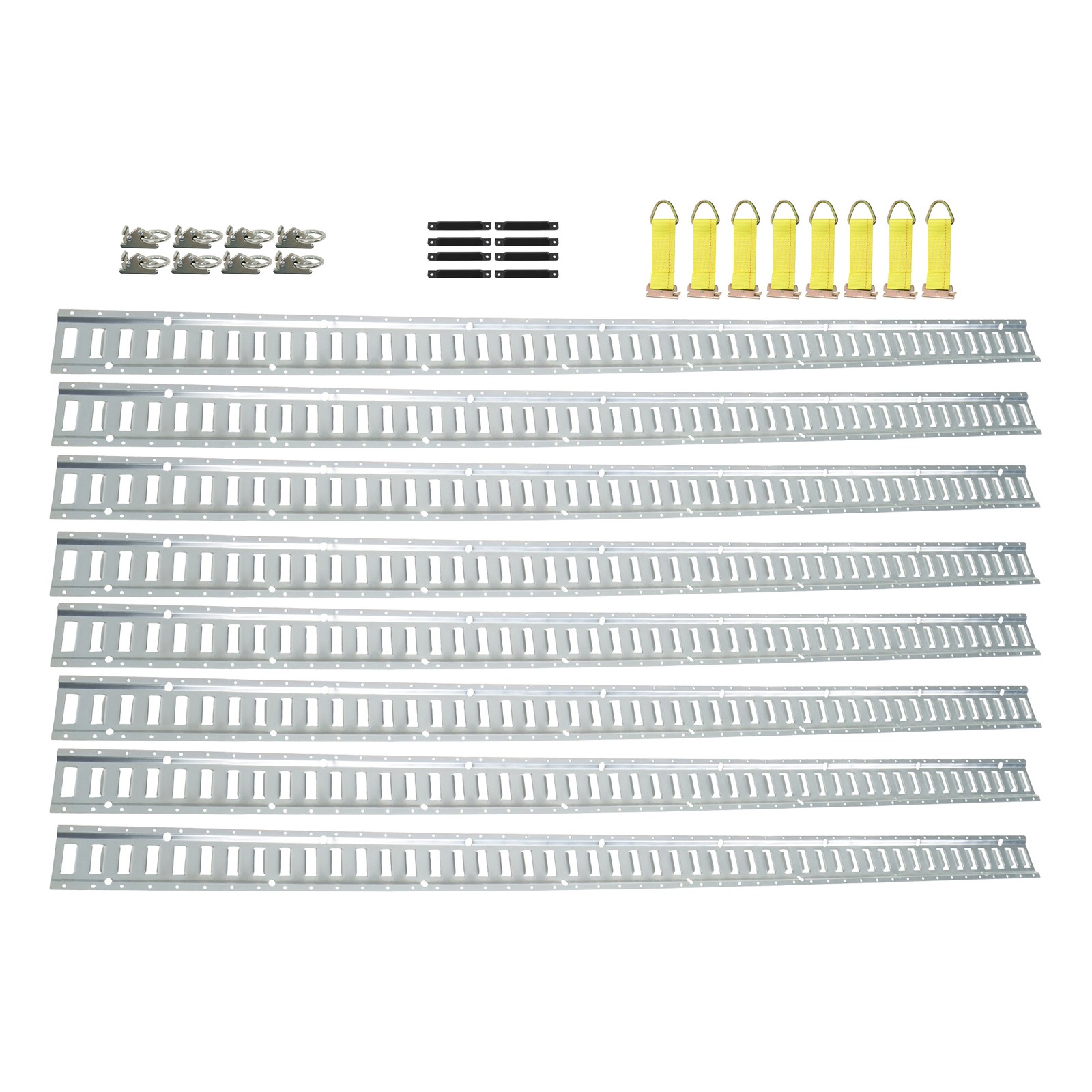 LABLT 8' E Track Tie-Down Trailer Kit High Quality Galvanized For Vans Trucks