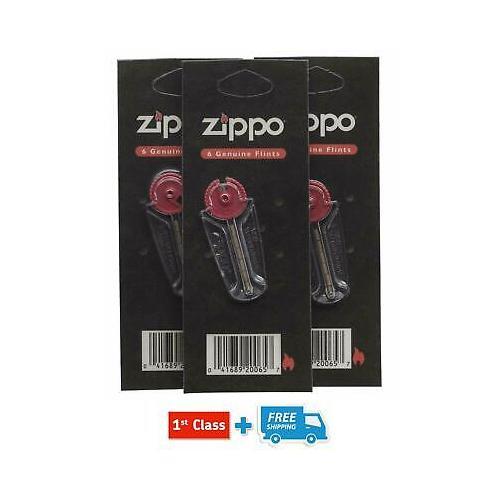3 PACKS 100% GENUINE ZIPPO LIGHTER 18 FLINTS GENUINE ORIGINAL FREE POSTAGE