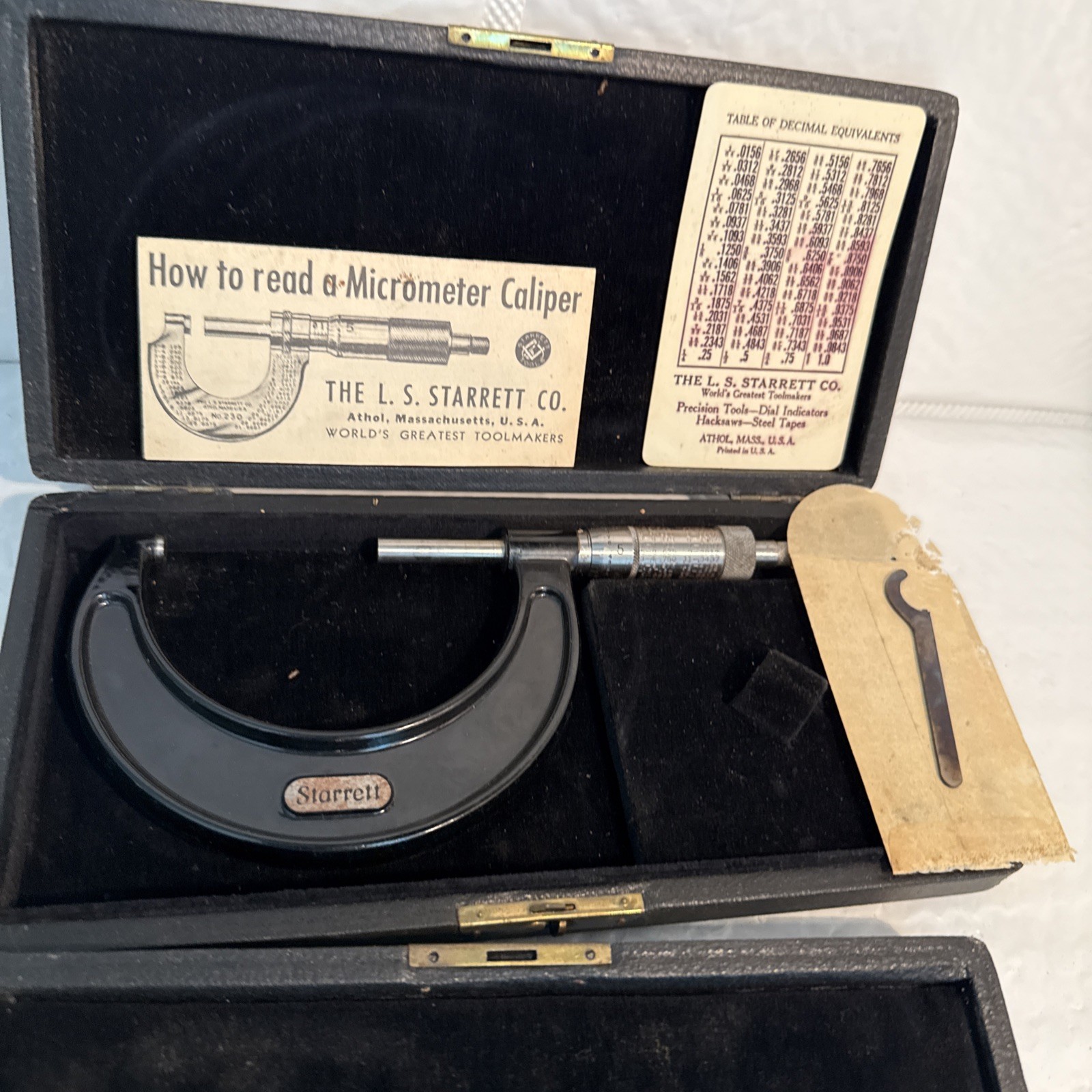 Starrett 436 1-3” Set 1-2, 2-3, Outside Micrometer