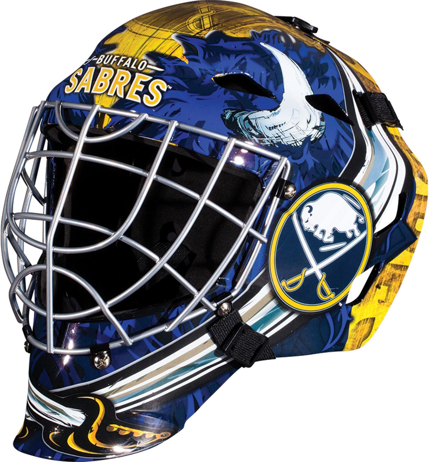 Buffalo Sabres Unsigned Franklin Sports Replica Full-Size Goalie Mask - Fanatics