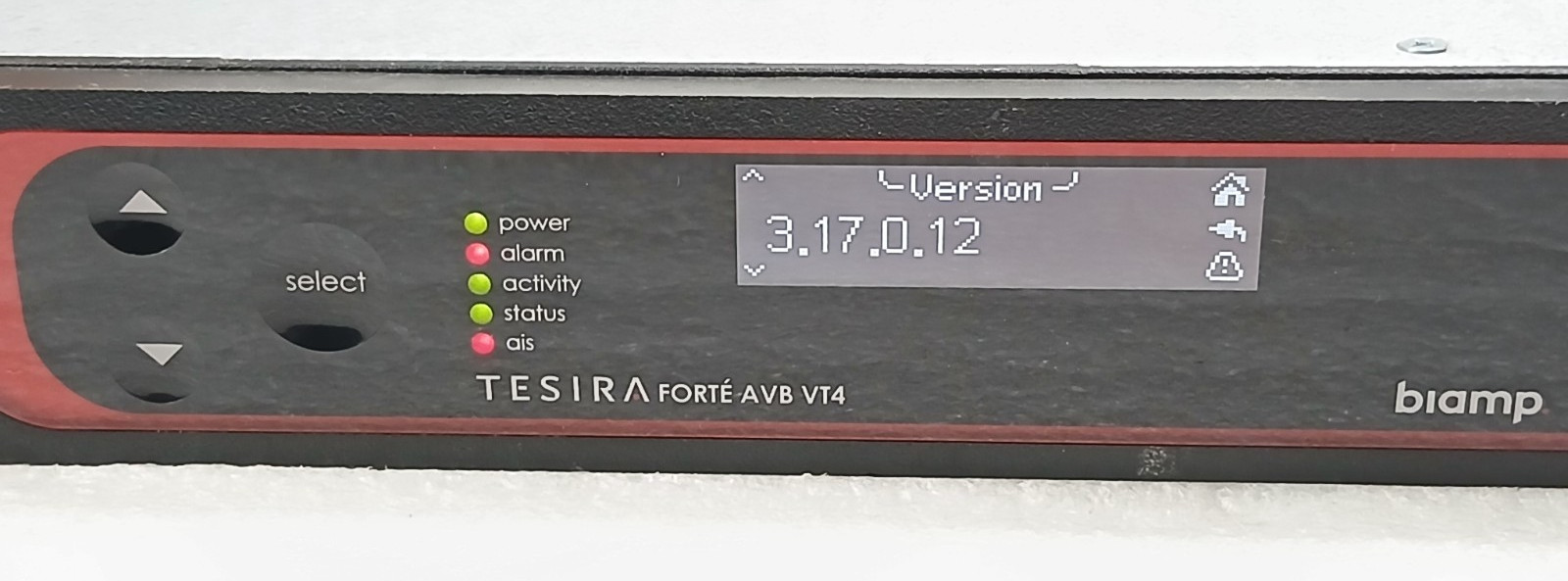 Biamp TesiraFORTÉ AVB VT4 DSP Conferencing Processor w/ Power Cable Tested