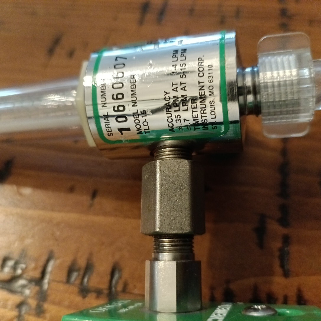 Timeter Instruments TLO-15 Ultra-Flow Oxygen Flowmeter, C1