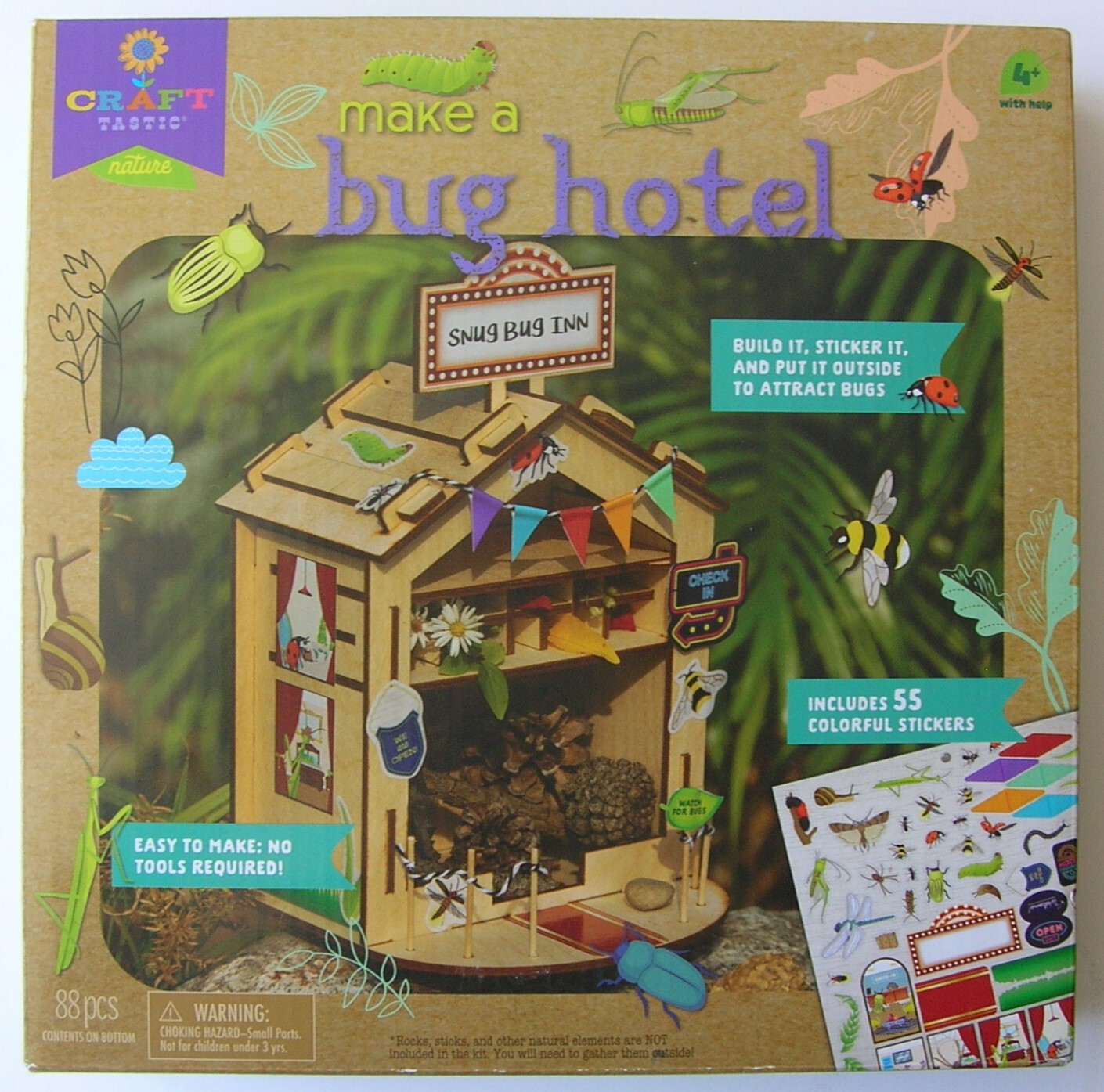 Playmonster Craft Tastic MAKEA BUG Craft Kit  Ages 4+   NIB