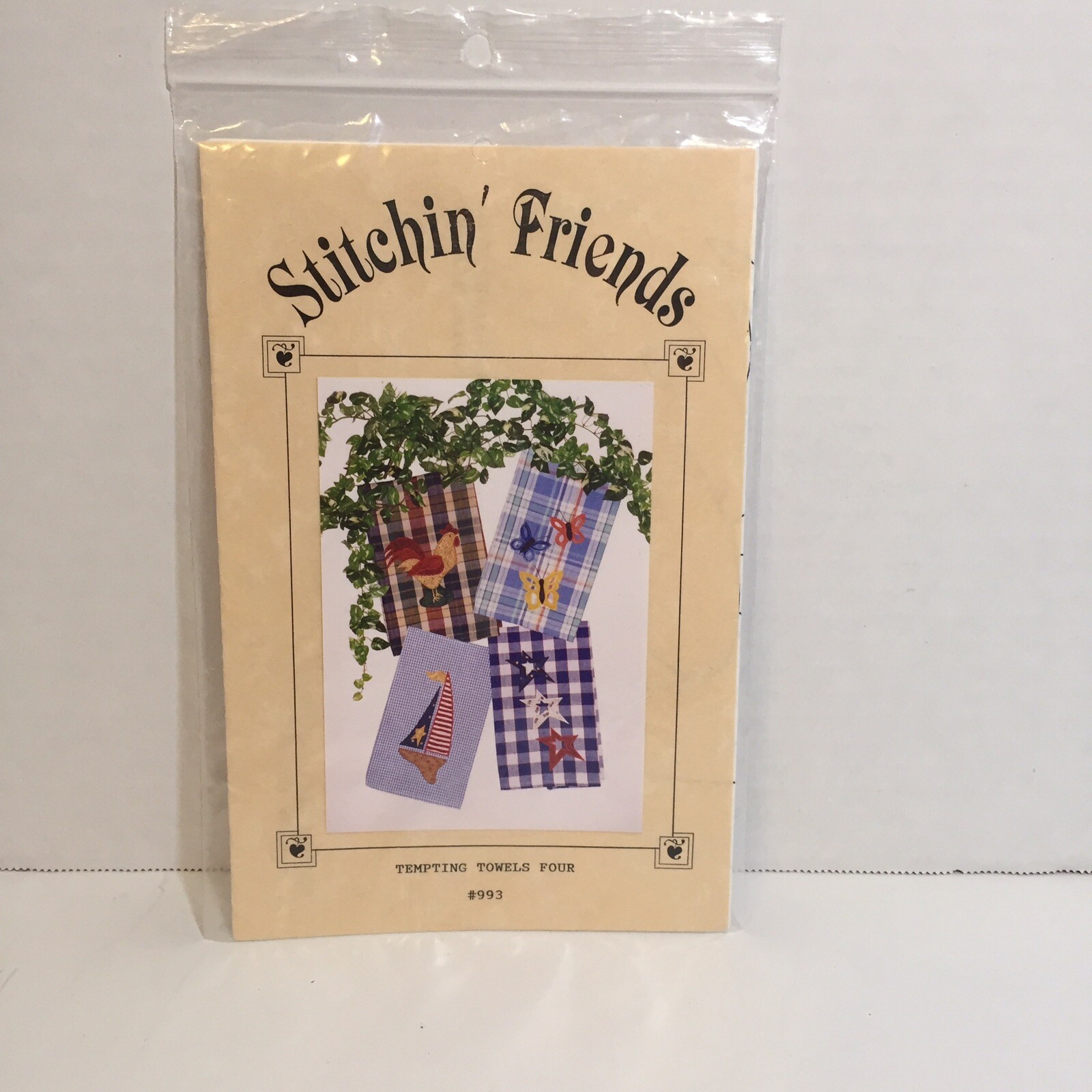 Tempting Towels Four  Applique Pattern Stitchin' Friends