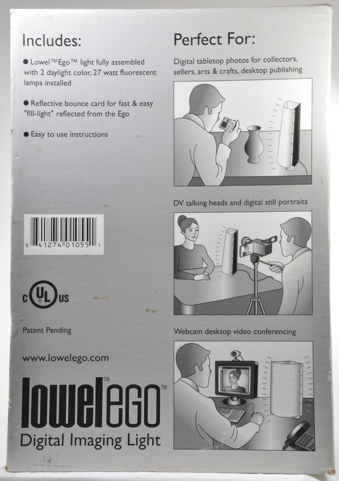 Lowel Ego Daylight Fluorescent Table Top Light Diffuser System -NEW IN BOX