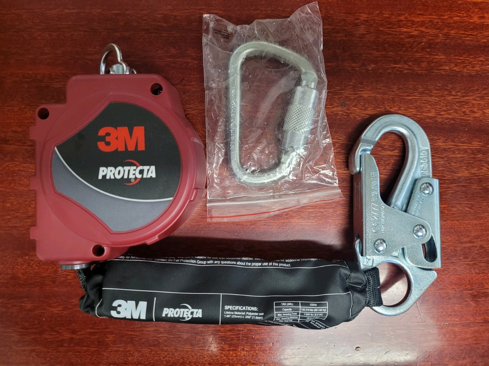 3M 3100513 Self Retracting Lifeline Web Snap Hook Construction Fall Protection