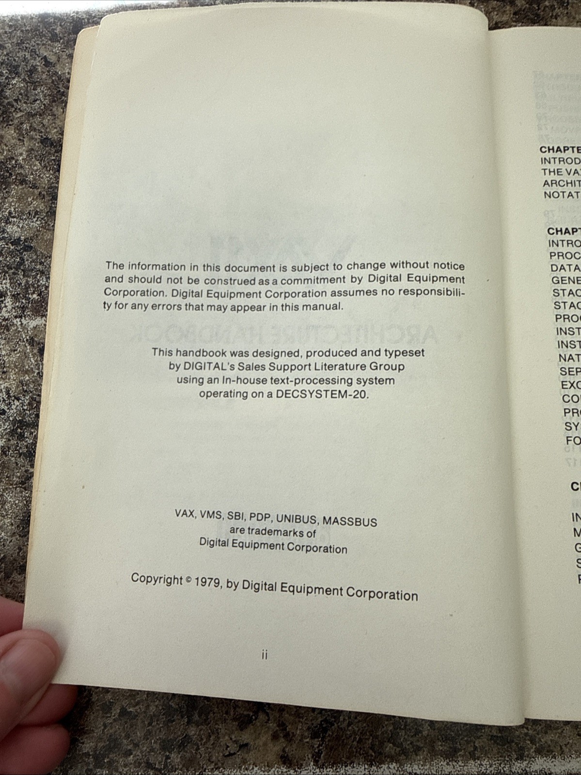 Vintage Digital VAX11 Architecture Handbook 1979 Programming Manual