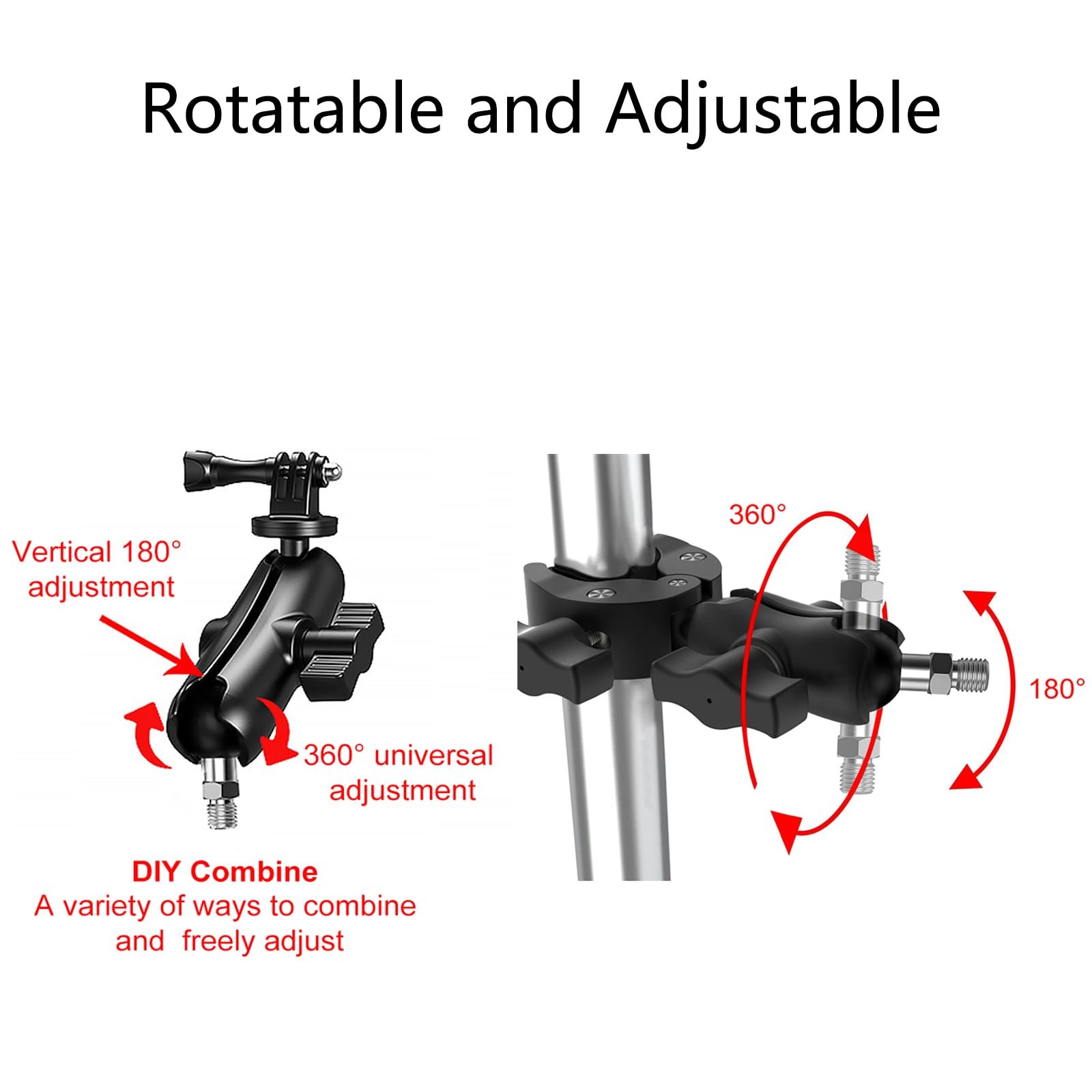 1 inch Ball Mount with M6 x 1.0mm Threaded Post Compatible with RAM Mounts So