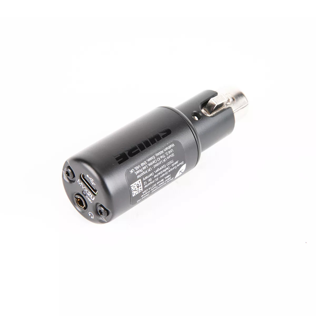 Shure MVX2U Mic Interface XLR to USB Microphone Adapter to USB-C for Computer PC
