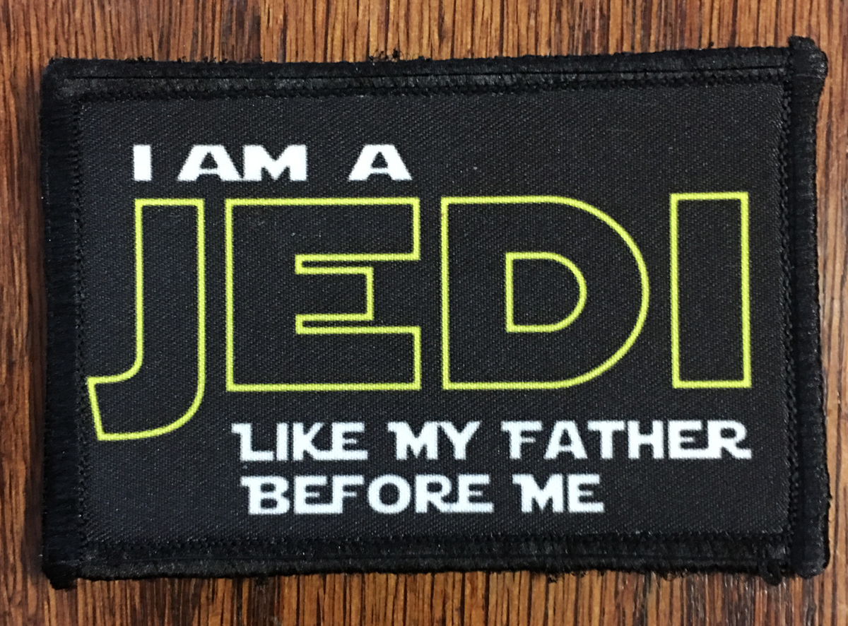 I Am A Jedi Morale Tactical ARMY Hook Military Flag USA