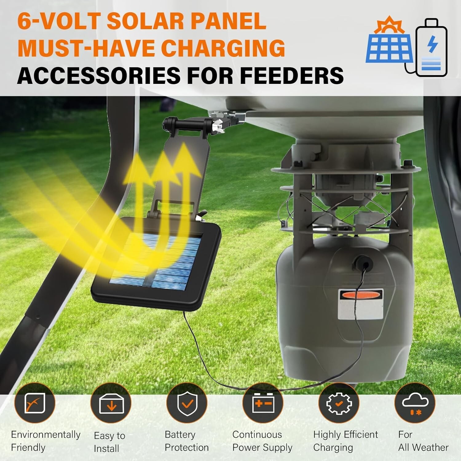 Moultrie 6-volt Deluxe Solar Panel.