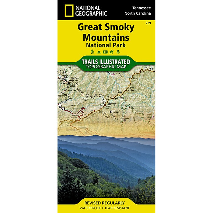 National Geographic Great Smoky Mountains National Park Map - Tennessee & North