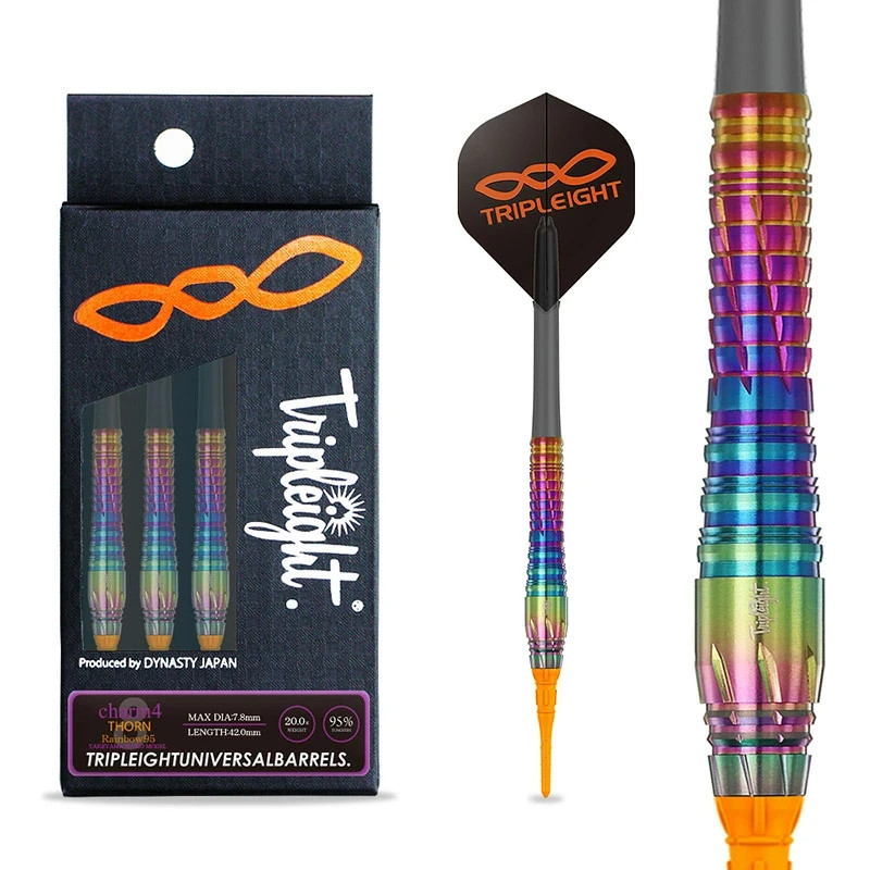 TRIPLEIGHT charm4 THORN Rainbow95 2BA 20g Darts Barrel