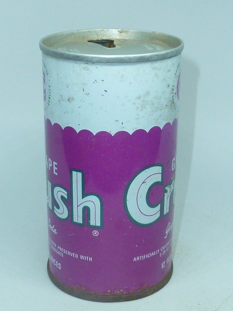 Empty Top Opened 12oz Grape Crush Soda Tab-Top