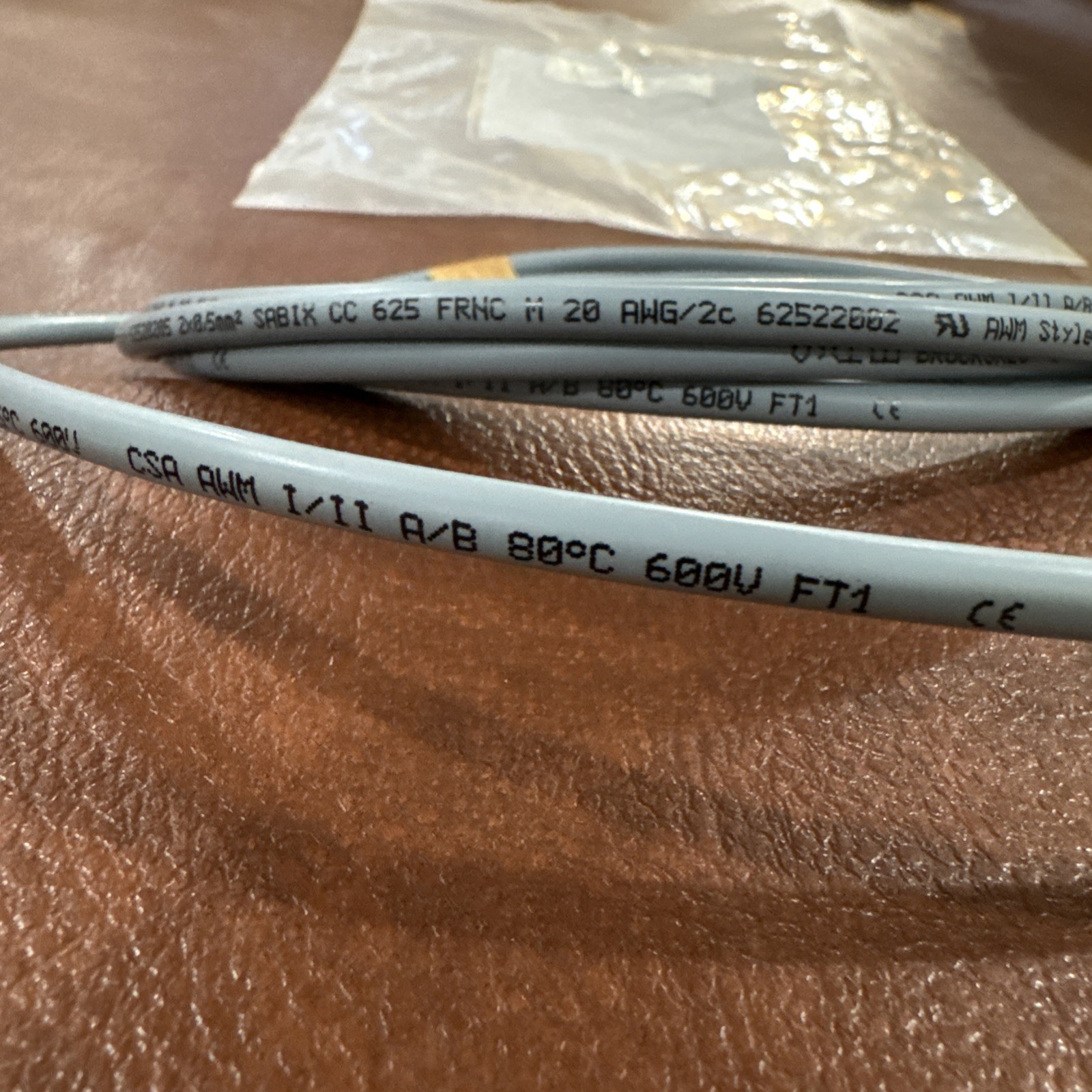 SAB Bröckskes Temperature Sensor Probe 2x0.5mm FRNC Cable Stainless Steel 600V