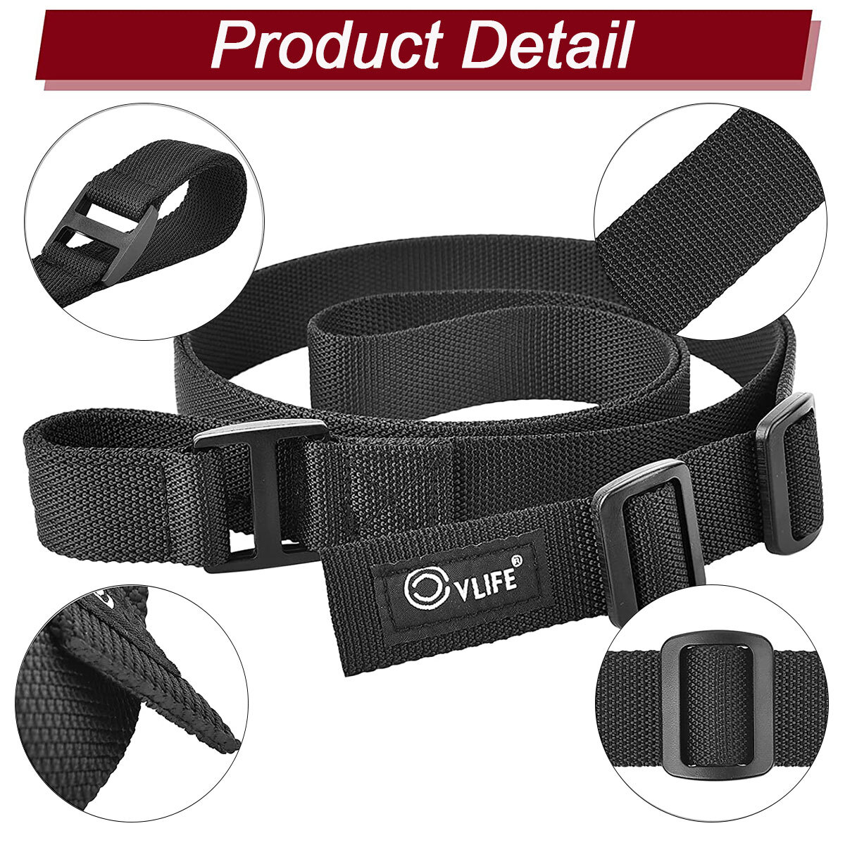 1.25"Tactical 2-Point Rifle Sling Fast-Loop Adjustable Gun Strap Airsoft Hunting