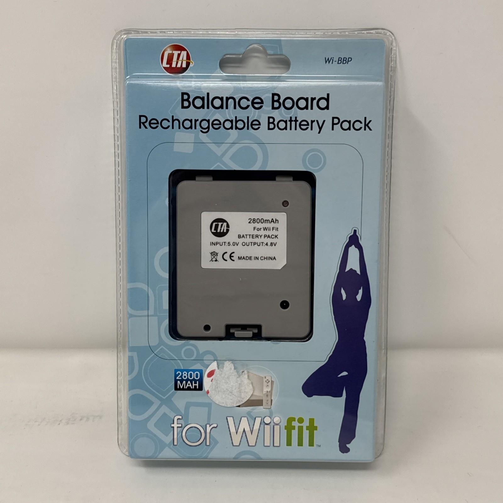 CTA Balance Board Rechargeable Battery Pack 2800 MAH for Wii fit Wi-BBP Sealed A