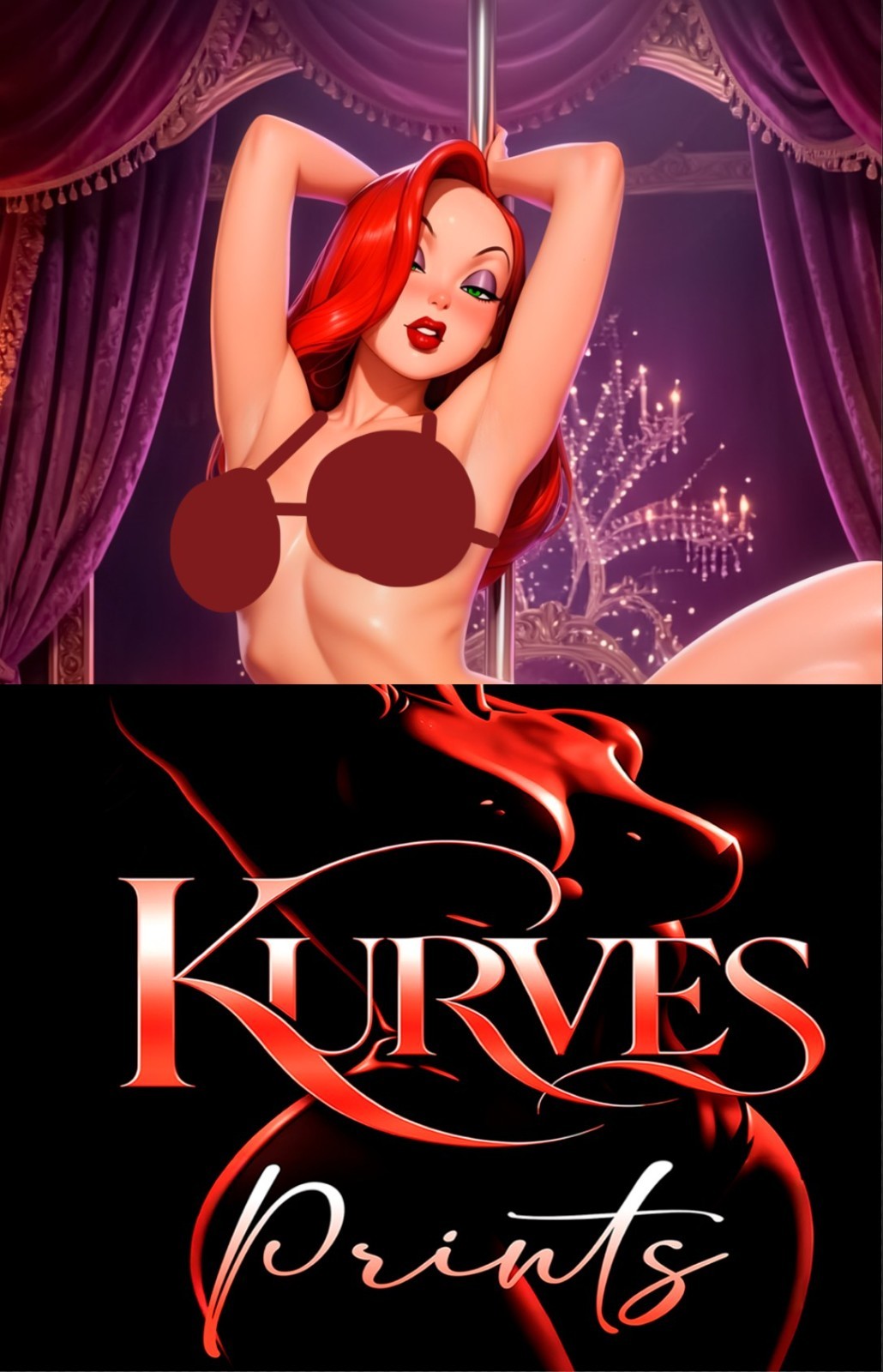 JESSICA RABBIT COSPLAY V3 | VIRGIN NOTI | SINGLE COVER EDITION | KURVES COMICS