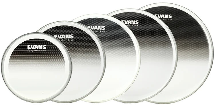 Evans System Blue Marching Tenor Drumheads - 6", 8", 10", 12", and 13"