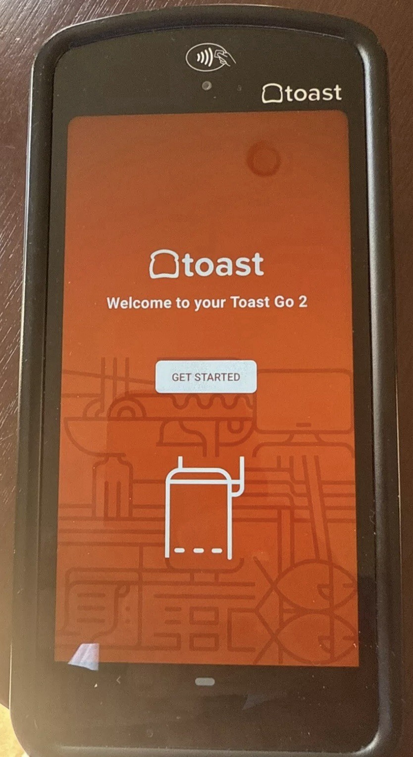 Toast Go 2 Handheld Tablet POS Point of Sale TG200 Bar/Restaurant Works Great!!!